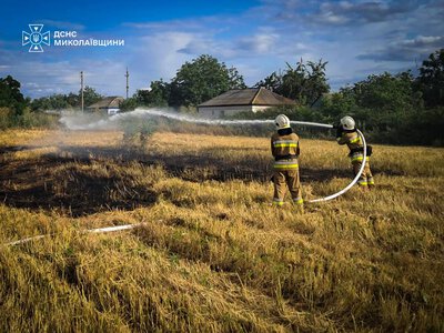 За добу на Миколаївщині зареєстровано 7 пожеж – вигоріло понад 1,5 га (ФОТО)