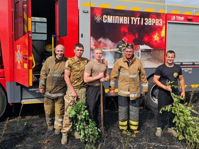 Курсанти Житомирського військового інституту врятували поле пшениці від пожежі