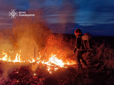 У Львівській громаді зросла кількість пожеж сухої трави