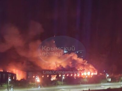 У Криму повідомляють про пожежі на складі Wildberries у Сімферополі та електропідстанції в Кіровському районі внаслідок атаки дронів