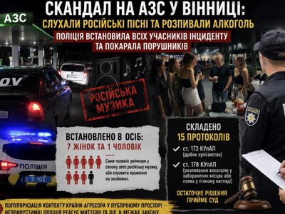 Російська музика на АЗС у Вінниці