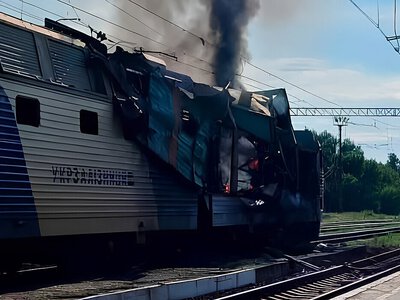 На Днепропетровщині російський безпілотник атакував пасажирський потяг