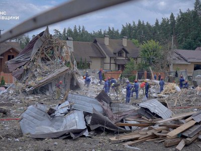 На Київщині завершили рятувальну операцію після ракетного удару РФ