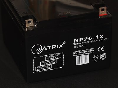 Matrix AGM 12V-26Ah – компактний AGM для резервного живлення