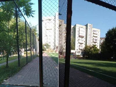 На вулиці Купчинського у Тернополі зловмисники викрали двері зі спортивного майданчика