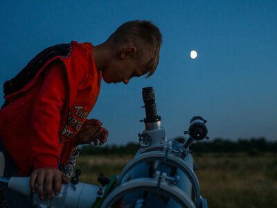 Вечора астрономії влаштували для всіх охочих у громаді на Чернігівщині (Фото)