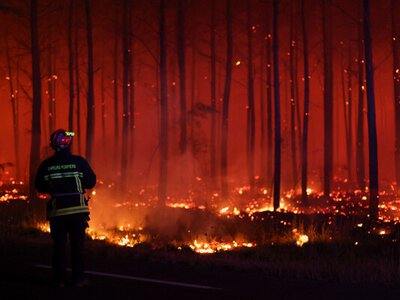 Лісові пожежі у Франції та Іспанії: понад 200 тисяч людей евакуювали