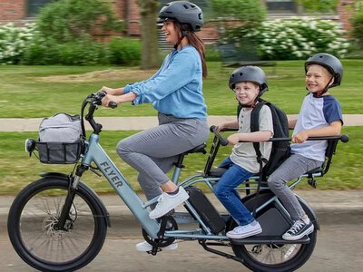Сімейний варіант: у США випустили тримісний електровелосипед за $1800 (ФОТО)