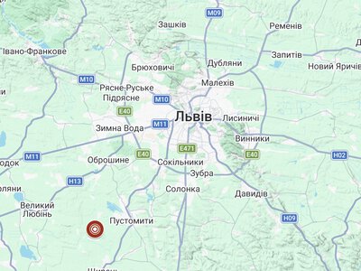 На Львівщині зареєстрували землетрус магнітудою 2,8 за шкалою Ріхтера