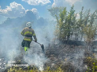 На Уманщині через дитячі пустощі з вогнем згоріли сотні кілограмів соломи й сіна