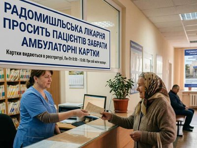 Радомишльська лікарня просить пацієнтів забрати амбулаторні картки