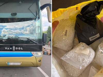 На кордоні з Угорщиною у рейсовому автобусі знайшли 20 кг сплаву, схожого на срібло (ФОТО)