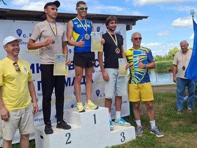 Кобелячанин Андрій Гречаний виборов «золото» на обласному чемпіонаті з дуатлону