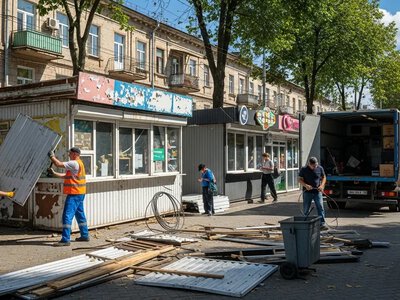 У Херсоні знесуть вісім незаконних споруд, серед них кіоски та літній майданчик