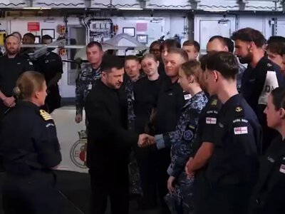 Зеленський і прем'єр Британії поспілкувалися з українськими та британськими моряками, які пройшли навчання Sea Breeze