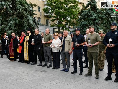 У Житомирі вшанували Захисників та мирних українців, чиї життя забрав полон