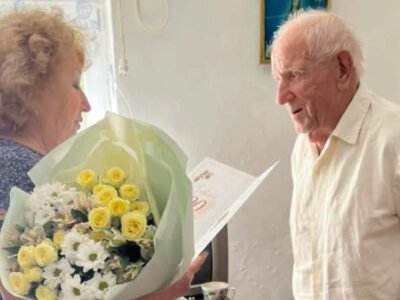 90-річний ювілей відзначив житель села Оглядів Паньчук Володимир