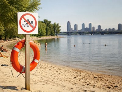 На пляжах Києва вода відповідає нормам, але купальний сезон не відкривали
