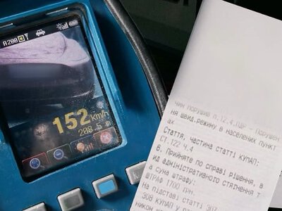 У Вінниці зупинили водія Tesla, який втричі перевищив дозволену швидкість