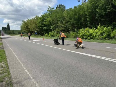 На дорозі Турійськ – Верба відремонтували понад 31 тисячу квадратних метрів покриття