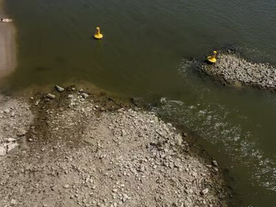 Через посуху вода в Рейні на території Нідерландів опустилась до найнижчої позначки в історії