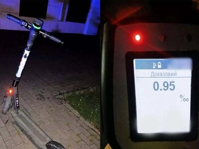 У Полтаві п’яного водія електросамоката покарали