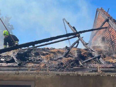  Ґазда рятував худобу, а вогнеборці — будівлю: на Тячівщині вирувала пожежа 