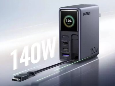 Ugreen Nexode Pro 160W: мультипортовий монстр з екраном та Wi-Fi управлінням розкрив свої можливості