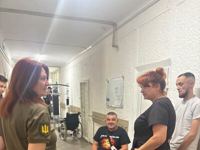 Військові ЦВС підтримали захисників, які проходять реабілітацію в Лисецькій центральній лікарні