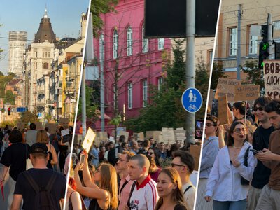 Затори на Хрещатику та хвилина мовчання на дорозі: у центрі Києва триває хода з вимогою повернути Федорова в Міноборони