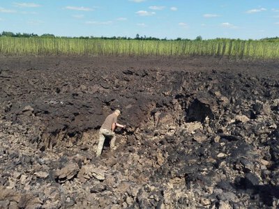 Удар РФ 30 липня: знайшли вирву від падіння другої північнокорейської ракети KN-23
