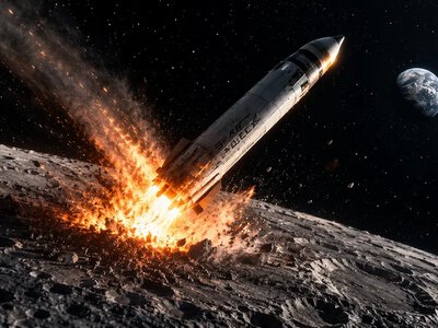 Ракета SpaceX вріжеться в Місяць: удар буде потужнішим за три тонни тротилу