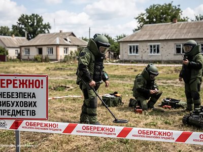 На полігоні поблизу Хмельницького триває обстеження території після вибухів