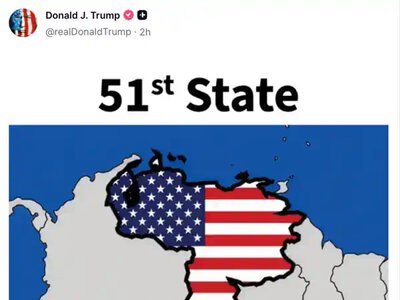 Трамп опублікував карту Венесуели з написом 51-й штат