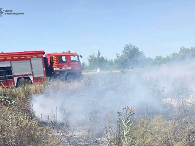 За вихідні на Кременчуччині сталися дві пожежі