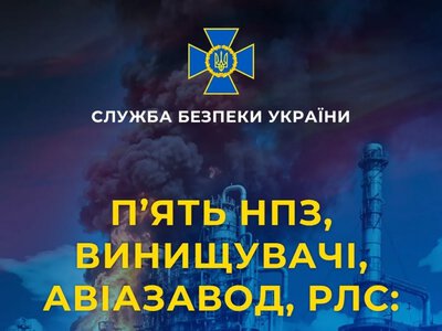 СБУ за тиждень уразила п’ять НПЗ, військовий аеродром, авіазавод і склади боєприпасів РФ