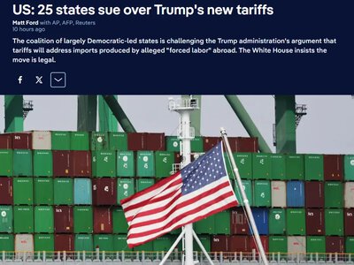 25 штатів США подали позов проти Трампа через мита — Deutsche Welle