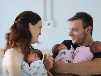 Максим, Софія та Анна: у Моршинській громаді привітали родину з народженням трійні