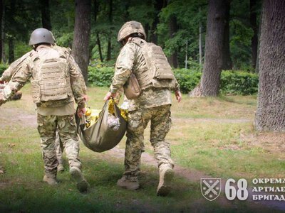 Тренування бердичівських артилеристів у польових умовах. ФОТО