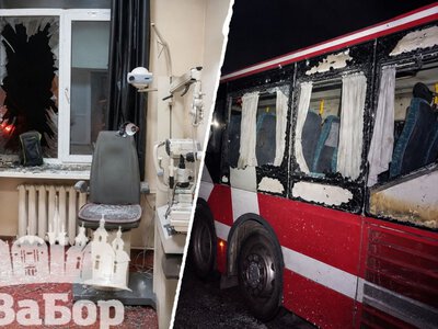 Військові рф атакували дитячу лікарню та муніципальний автобус у Запоріжжі (фото, відео)