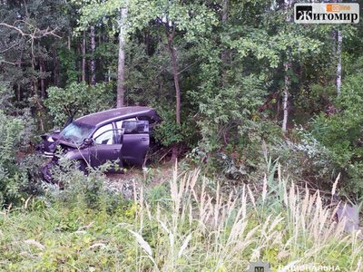 На трасі Київ – Чоп у Житомирській області зіткнулися Volkswagen і Toyota: двох людей госпіталізували