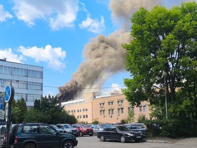 У Корольові під Москвою горить головний інститут Роскосмосу (ВІДЕО)