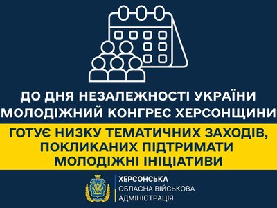 Молодіжний конгрес Херсонщини до Дня Незалежності проведе опитування та зустрічі