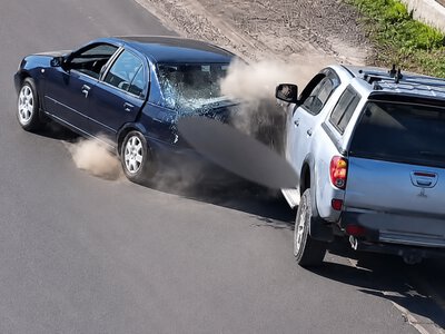 Камера у Рівному зафіксувала, як пікап в`їхав у легковик