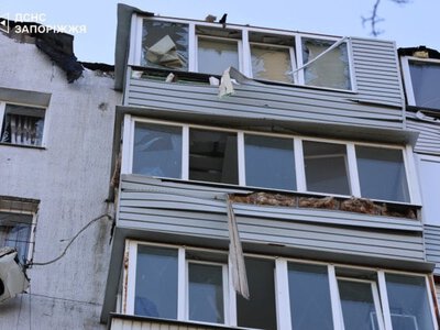 Росія вдарила дроном по багатоповерхівці у Запоріжжі