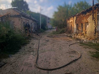 У Глухівській громаді після удару БпЛА загорівся приватний будинок + Фото