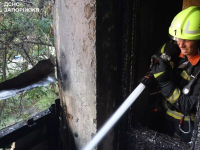 Запоріжжя: надзвичайники ліквідували загорання на балконі