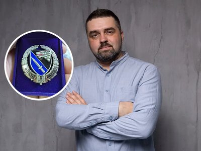Фронтмена «Мотор’роли» та працівника театру ляльок із Хмельницького відзначили нагрудним знаком