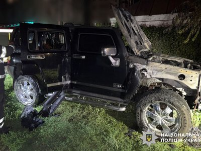 У Кременчуці вночі згорів Hummer