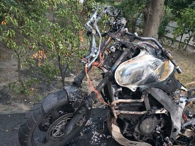 У Києві затримали палія, який знищив мотоцикл